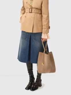 Borsa Tote Spin Chloé in camoscio