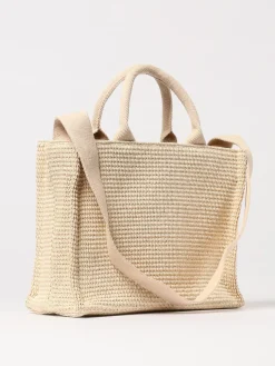 Borsa tote Tropicalia Marni in rafia intrecciata