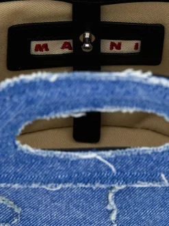 Borsa Tropicalia Marni in denim di cotone con logo ricamato