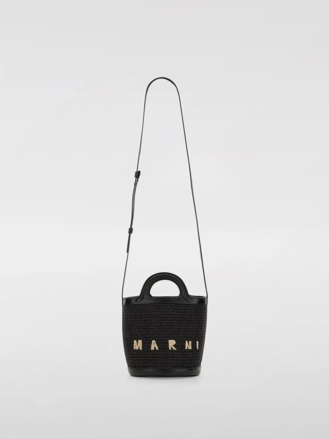 Borsa Tropicalia Marni in rafia e pelle