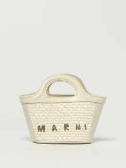 Borsa Tropicalia Marni in rafia e pelle