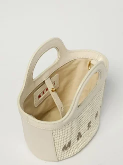 Borsa Tropicalia Marni in rafia e pelle