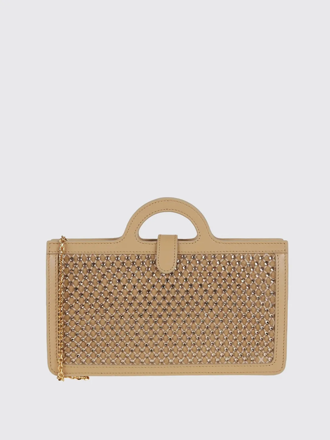 Borsa Tropicalia Marni in pelle e nylon a rete con strass