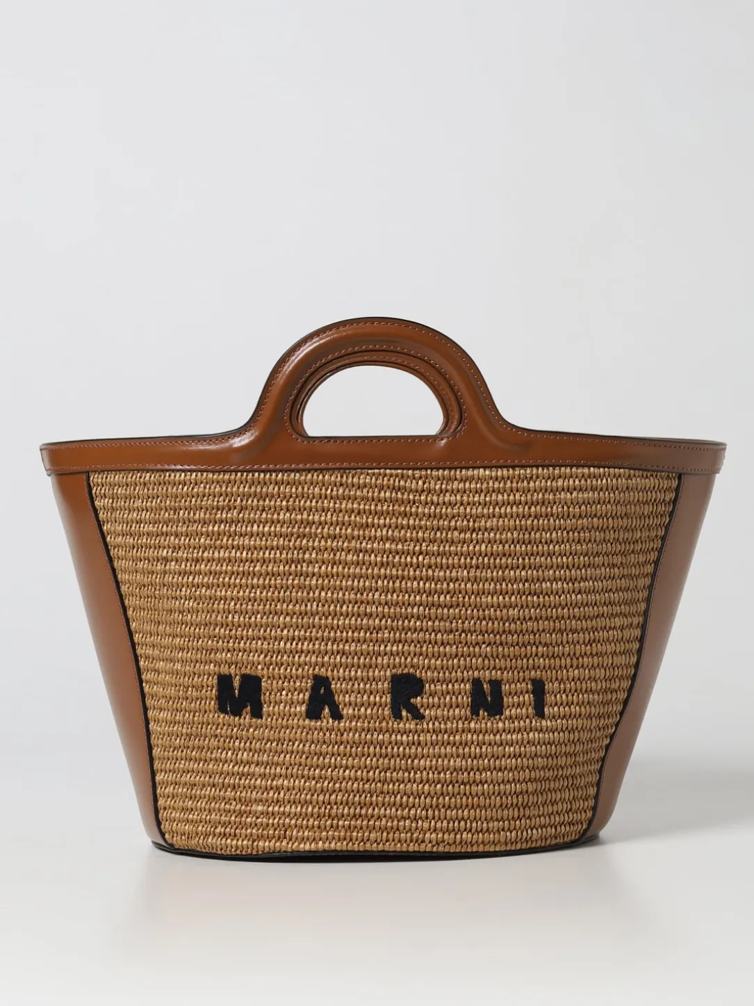 Borsa Tropicalia Marni in pelle e rafia