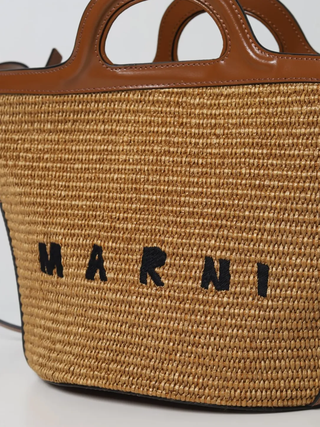 Borsa Tropicalia Marni in pelle e rafia