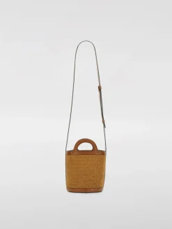Borsa Tropicalia Marni in rafia e pelle