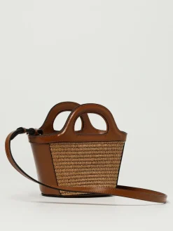 Borsa Tropicalia Marni in rafia e pelle