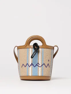 Borsa Tropicalia Mini Marni in pelle e canvas