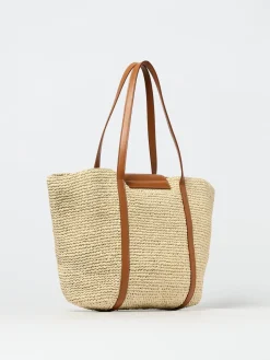 Borsa Trunkaroo Beach Tote Marni in rafia e pelle