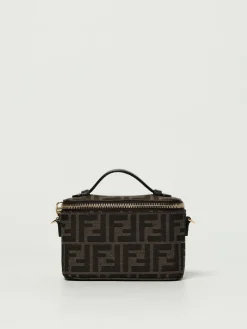 Borsa Vanity Fendi in misto cotone con monogram FF jacquard