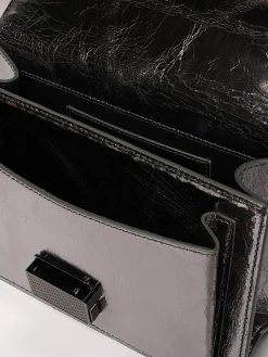 Borsa Venezia in pelle laminata Golden Goose