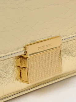 Borsa Venezia Small Golden Goose in pelle laminata cracklè