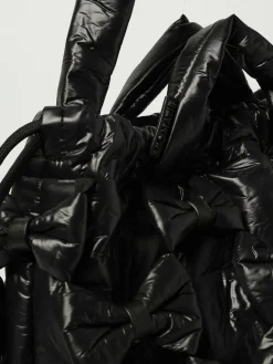 Borsa Vic Matié in nylon a rete con fiocchi applicati