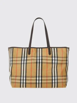 Borsa Vintage Check Burberry in misto cotone e pelle