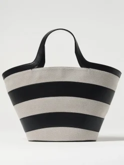 Borsa Vortice Furla in pelle e canvas di cotone