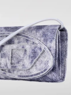 Borsa wallet 1DR Diesel in canvas e pelle sintetica fumè
