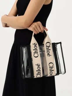 Borsa Woody Chloè in pvc e pelle