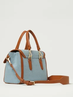 Borsa Yalis Denim Small Secret Pon-Pon in denim