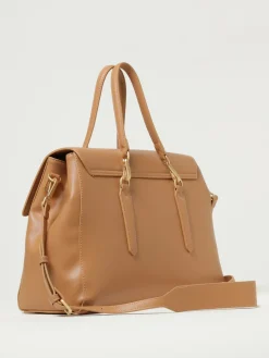 Borsa Yalis Grain Large Secret Pon-Pon in pelle sintetica saffiano