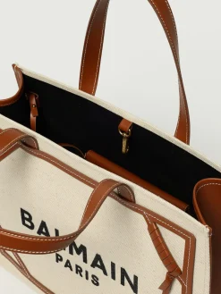 BorsaB-Army 42 Balmain in canvas e pelle