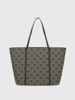 Borse a spalla in cotone con logo Tory Burch