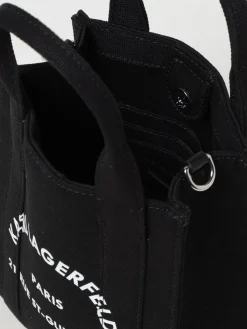 Borse tote in cotone con logo Karl Lagerfeld