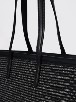 Borse tote in rafia con logo Karl Lagerfeld