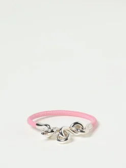 Bracciale Loop Bottega Veneta in pelle ed argento 925