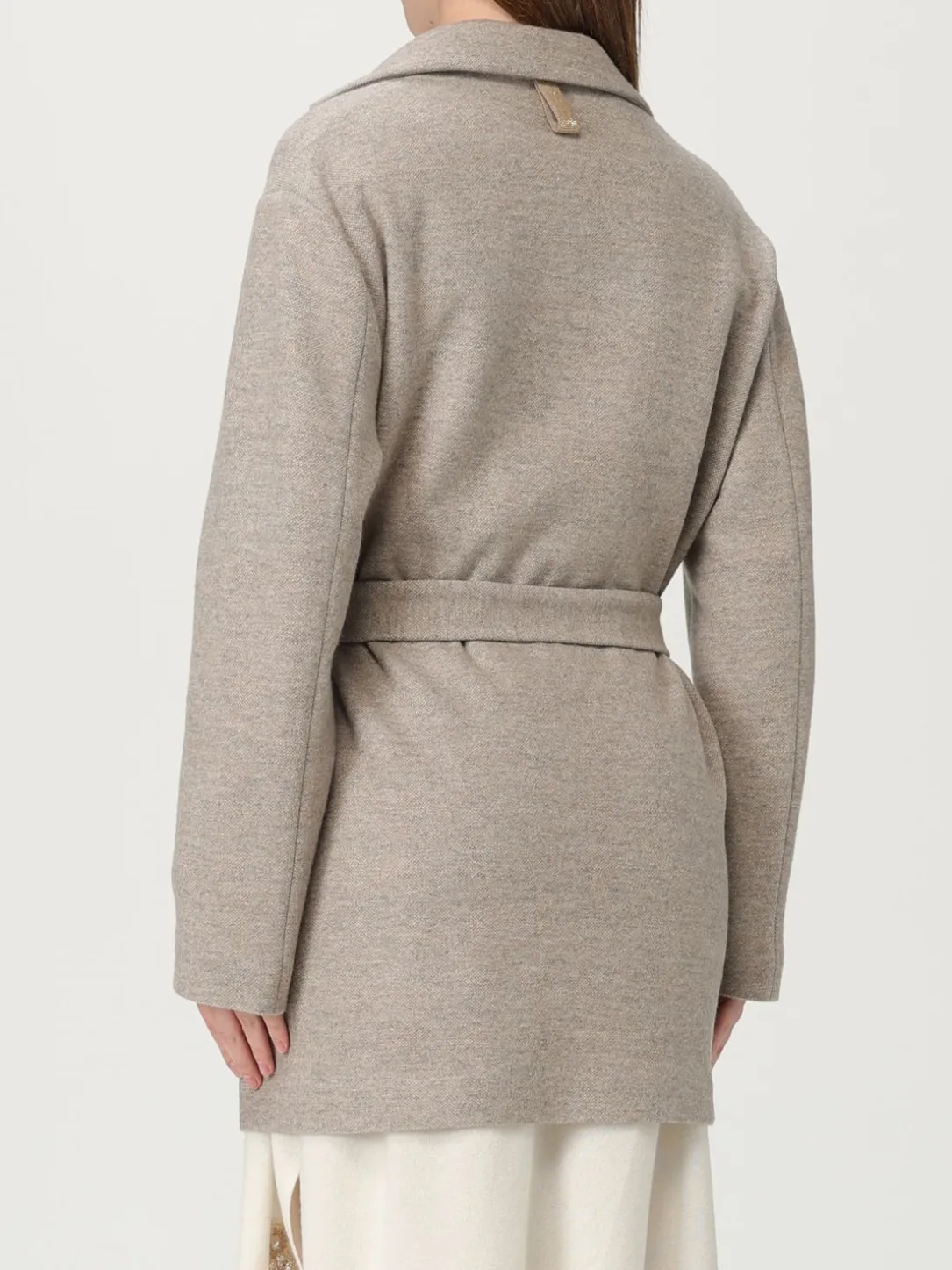 Caban a vestaglia Fabiana Filippi in lana vergine e cashmere