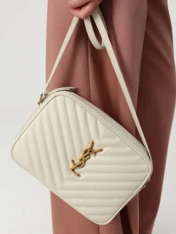 Camera bag Lou Saint Laurent in pelle trapuntata chevron