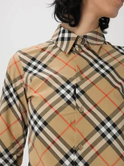 Camicia Burberry in cotone con stampa Vintage Check