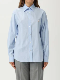 Camicia classica Moschino Couture in popeline di cotone