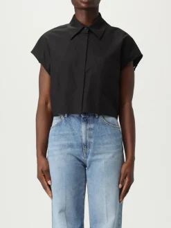 Camicia cropped Dondup in misto cotone