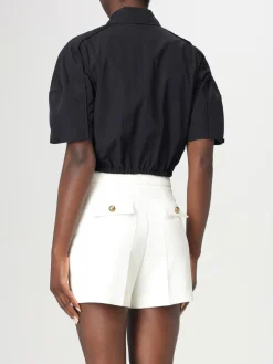 Camicia cropped Elisabetta Franchi in nylon