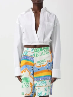 Camicia cropped Moschino Jeans in cotone