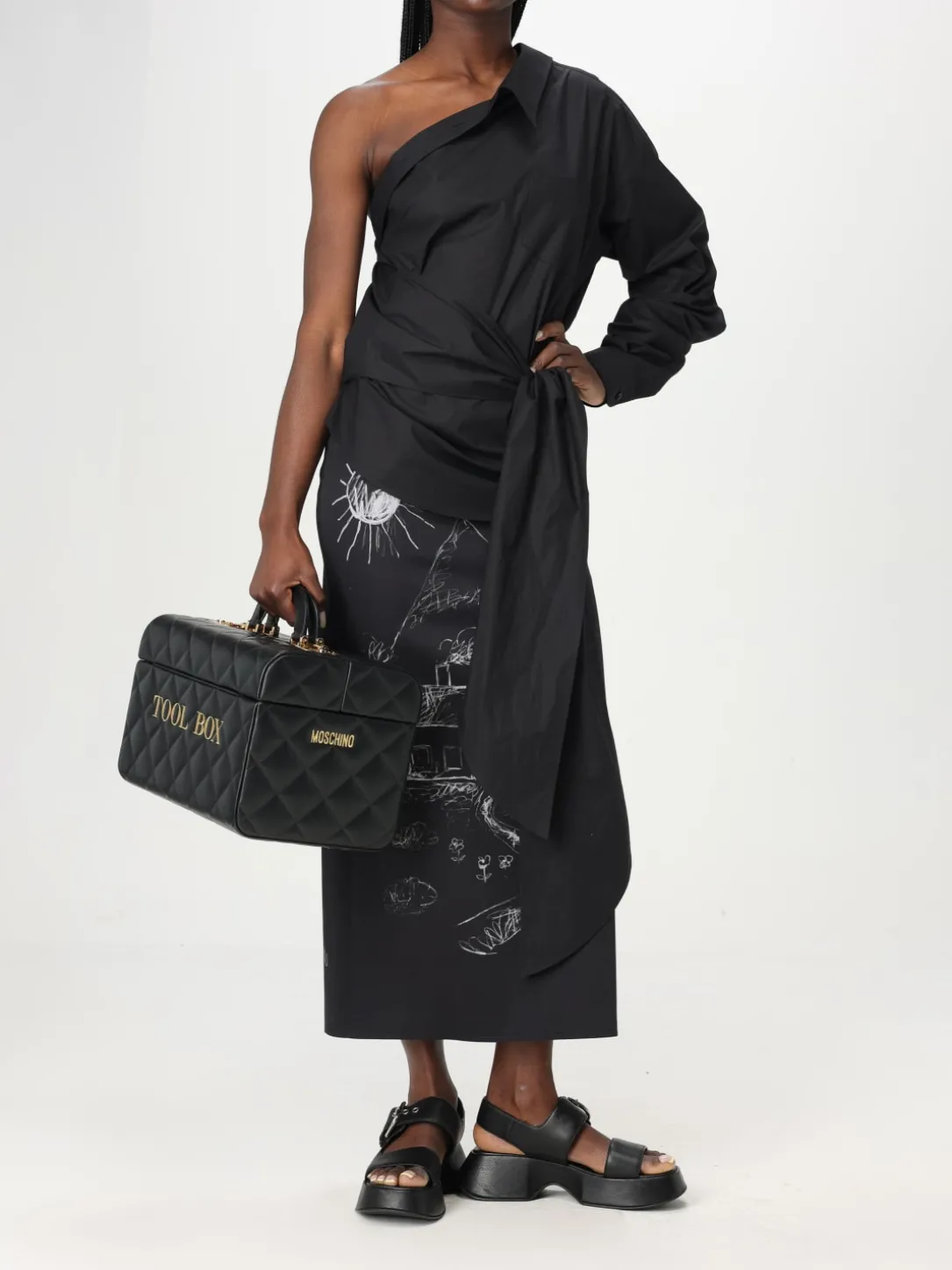 Camicia destrutturata Moschino Couture in cotone stretch