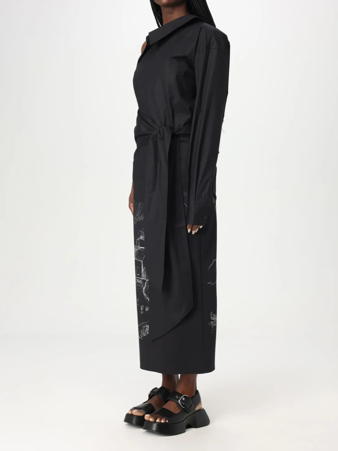 Camicia destrutturata Moschino Couture in cotone stretch