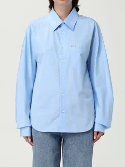 Camicia di cotone con logo Dsquared2