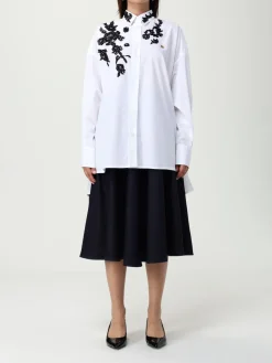 Camicia Dolce & Gabbana in cotone con inserti in pizzo