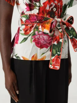 Camicia Dolce & Gabbana in cotone con stampa floreale
