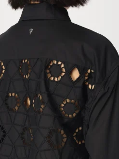 Camicia Dondup in cotone con inserti in macramè