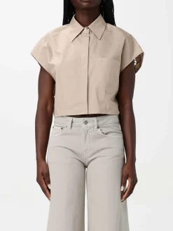 Camicia Dondup in cotone con inserti in macramè