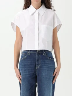 Camicia Dondup in cotone con inserti in macramè