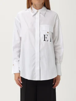 Camicia Elisabetta Franchi in cotone con logo