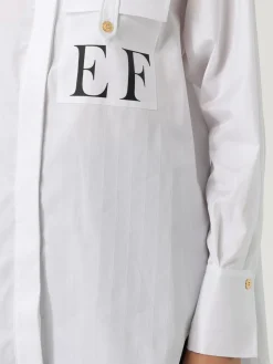 Camicia Elisabetta Franchi in cotone con logo