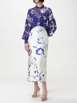 Camicia erdem in seta floreale