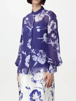 Camicia erdem in seta floreale