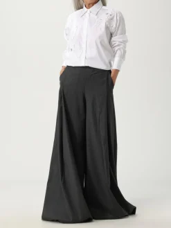 Camicia Ermanno Scervino in cotone con inserti in pizzo