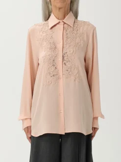 Camicia Ermanno Scervino in seta con inserti in pizzo