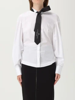 Camicia in cotone con cravatta Elisabetta Franchi
